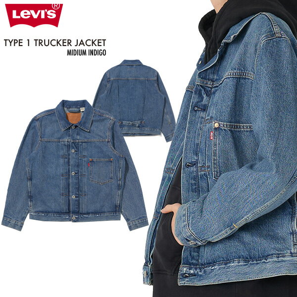 リーバイス Gジャン LEVI'S デニムジャケット TYPE I トラッカージャケット メンズ おしゃれ 人気 おすすめ ブランド リーバイスジャケット 正規品 リラックスフィット ミディアムインディゴ STONEWASH A31740004