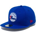 正規取扱店 ニューエラ キャップ 送料無料 NEW ERA 59FIFTY フィラデルフィア セブンティシクサーズ ニューエラキャップ NBA バスケットボール 帽子 ブルー チームカラー 55.8cm-63.5cm 13694097