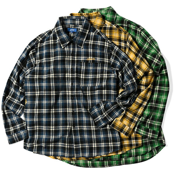 楽天CASSETTE　PUNCHポイント最大8倍 LFYT エルエフワイティー Script Logo Plaid Flannel Shirt ネルシャツ タータンチェック メンズ 送料無料 lafayette ラファイエット 正規取扱店 全3色 M-XXL LA230204