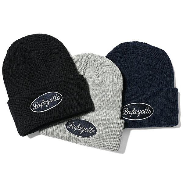 LFYT エルエフワイティー Old Oval Logo Beanie ニットキャップ 送料無料 lafayette ラファイエット ニット帽 メンズ 帽子 正規取扱店 全3色 ワンサイズ LA231412