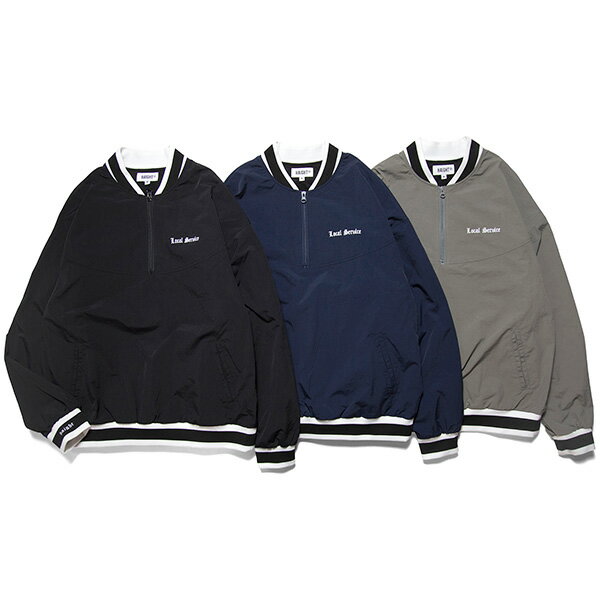 HAIGHT ヘイト 送料無料 Nylon Half Zip Jacket ナイロン ハーフジップ ジャケット プルオーバー メンズ 正規取扱店 全3色 M-XXL HTAW-232004