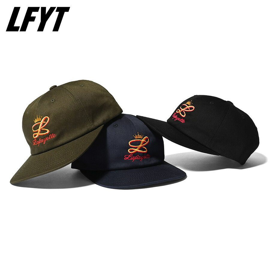 ラファイエット 帽子 LFYT GOLD L LOGO CAP キャップ メンズ レディース ローキャップ ストラップバック ブラック 綿 コットン おしゃれ かっこいい ブランド LAFAYETTE エルエフワイティー 正規品 サイズ 調整 ユニセックス オールシーズン LS241404