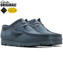 クラークス クラークス ワラビー ゴアテックス CLARKS メンズ カジュアル モカシン Wallabee GTX clarks スエード ブーツ シューズ 防水 人気 ブランド 靴 サイズ ビブラムソール Vibram 正規品 オールシーズン プレゼント ブルー グレー 26176570