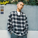 HAIGHT wCg Vc OMBRE CHECK FLANNEL SHIRT lVc  `FbNVc Iu`FbN   100% Rbg Y fB[X uh   lC t H ~ 傫 TCY Ki jZbNX jp HTSS-244001