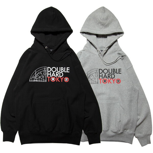 ポイント10倍 ダブルハード DOUBLE HARD 送料無料 Tokyo Pullover Parka doublehard 正規取扱店 メンズ スウェットパーカー プルオーバー 裏起毛 M-XXL 全2色 DH2023FW05