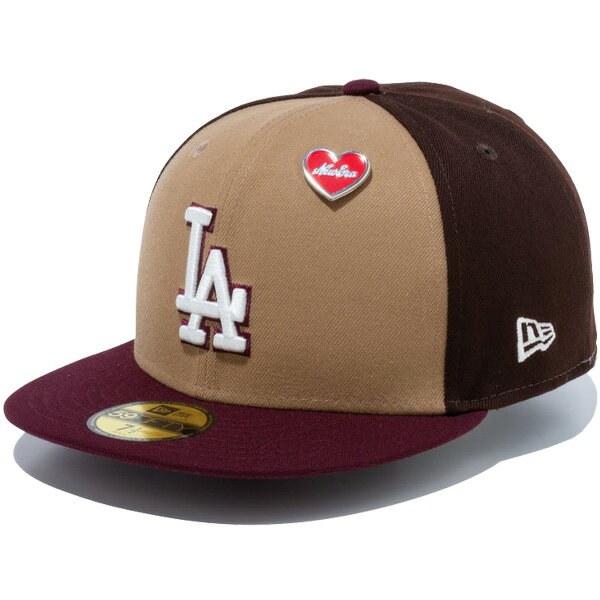 ニューエラ キャップ 送料無料 NEWERA 59FIFTY St. Valentine's Day ロサンゼルス・ドジャース ニューエラキャップ 正規取扱店 MLB メジャーリーグ 帽子 ユニセックス カーキ / マルーン 55.8cm-63.5cm 14174587