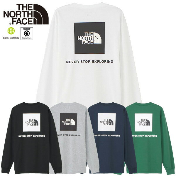 ポイント2倍 ノースフェイス ロンT THE NORTH FACE 長袖Tシャツ メンズ ノースフェイスロンT ノースフェイスTシャツ おしゃれ かっこいい おすすめ 人気 ブランド 正規品 ロングスリーブバックスクエアロゴティー 大きい 小さい サイズ オールシーズン NT32442