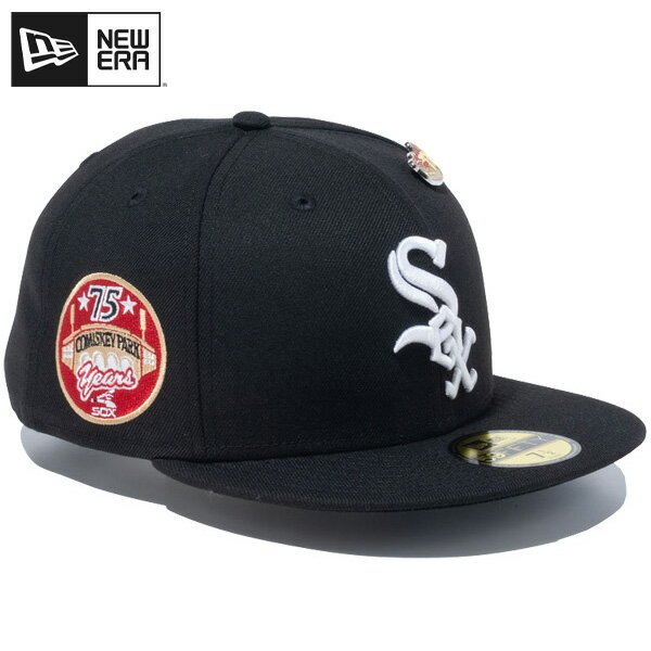 ニューエラ キャップ NEW ERA CAP 59FIFTY Local Dishes シカゴ ホワイトソックス シカゴピザ ニューエラキャップ NEWERA MLB メジャーリーグ ベースボールキャップ メンズ 帽子人気 ブランド 正規品 大きい サイズ 深め ブラック 14109912のサムネイル