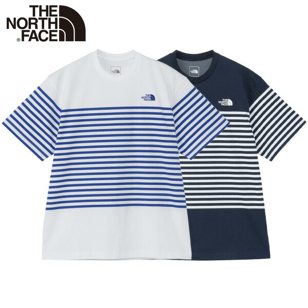 ノースフェイス Tシャツ THE NORTH FACE ノースフェイスTシャツ メンズ ボーダー tシャツ 半袖 速乾 UV おしゃれ おすすめ 人気 ブランド 正規品 ショートスリーブパネルボーダーティー 大きい サイズ ユニセックス レディース 夏 NT32406