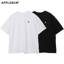 アップルバム Tシャツ APPLEBUM AB T-SHIRT メンズ レディース カットソー 半袖 ティーシャツ Tee ワンポイント ヘビーウェイト 大きい サイズ ゆったり リラックス 綿 コットン プレゼント ギフト 0001103