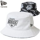 ニューエラ バケットハット リバーシブル NEW ERA ロサンゼルス・キングス 帽子 LA KINGS バケットハット 2WAY ニューエラハット ユニセックス ファッション お得なクーポン配布中