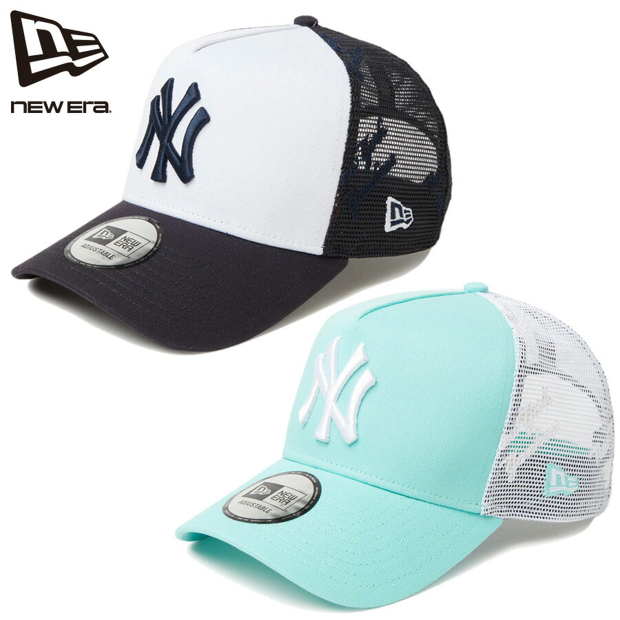 楽天CASSETTE　PUNCHニューエラ キャップ NEW ERA 9FORTY A-Frame トラッカー MLB Mesh Embroidery ニューヨーク ヤンキース メッシュキャップ 帽子 メンズ レディース ストリート スナップバック 調整可能 ニューエラキャップ おしゃれ 深め プレゼント ギフト 14388626 14388627