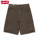 リーバイス 478 バギーカーゴ ショートパンツ ブラウン LEVI'S ハーフパンツ デニムパンツ メンズ ワイドシルエット カジュアル 太め 大きい サイズ ゆったり リラックス フィット カジュアル プレゼント ギフト 001GU0003(4)