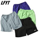LFYT ラファイエット ナイロンショーツ メンズ ハーフパンツ ストリートファッション 夏用 ユニセックス おしゃれ カジュアル ファッション プレゼント ギフト LAFAYETTE RUBBER PATCH NYLON SHORTS LS251302