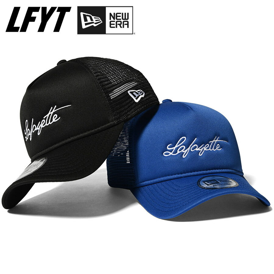 楽天CASSETTE　PUNCHラファイエット ニューエラ キャップ LFYT × NEW ERA エルエフワイティー 9FORTY メッシュキャップ ブラック ブルー メンズ レディース ユニセックス LAFAYETTE SCRIPT LOGO 9FORTY MESH CAP おしゃれ ストリート ファッション カジュアル プレゼント ギフト LS251408