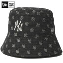 ニューエラ キャップ ハット NEW ERA ニューヨーク ヤンキース バケットハット 01 セーラーブリム MLB ジャカード ブラック クローム メンズ レ...