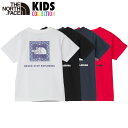 ノースフェイス キッズ Tシャツ バンダナスクエアロゴ UVカット THE NORTH FACE 半袖Tシャツ NTT32546 NTJ32546 100-120cm 子供服 トップス 親子コーデ おしゃれ カジュアル アウトドア キャンプ スポーツ ストリート ファッション