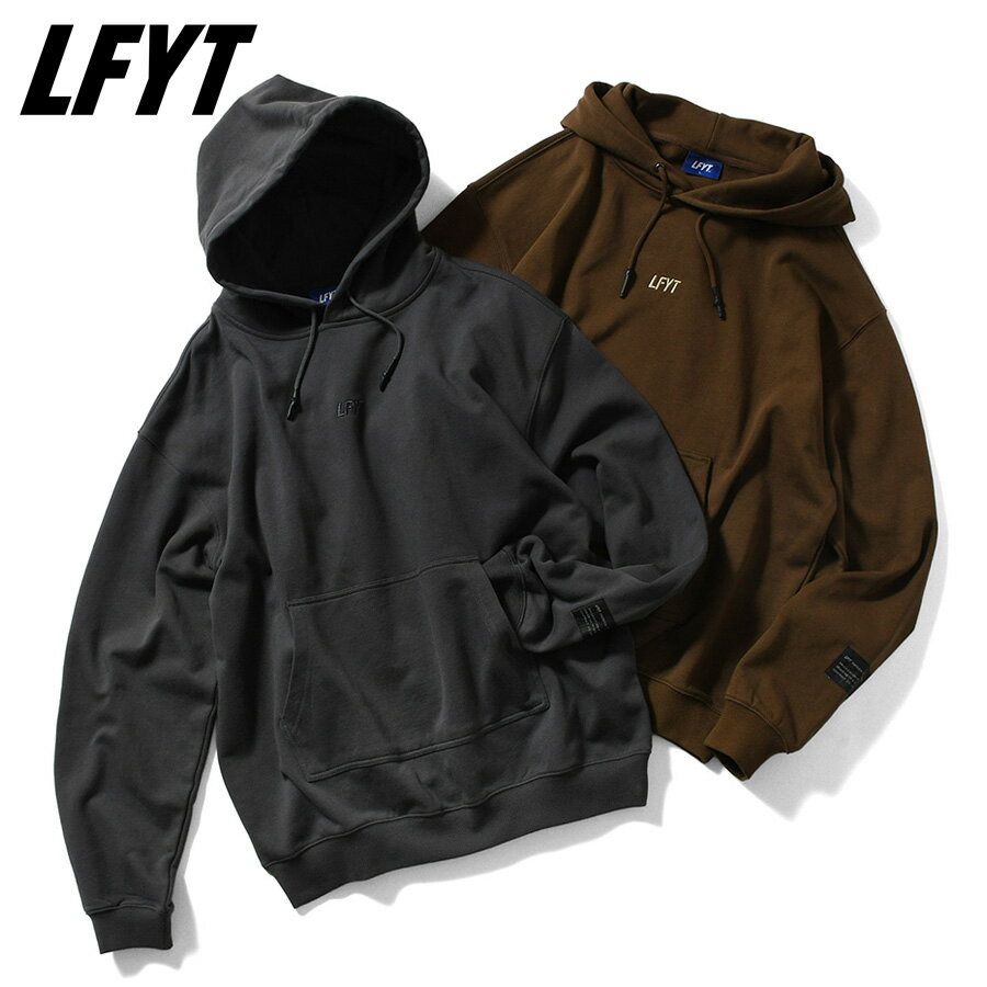 楽天CASSETTE　PUNCHLFYT エルエフワイティー パーカー ESSENTIAL HOODIE 裏パイル スウェット メンズ レディース プルオーバー フーディ 刺繍 ロゴ ブラック ブラウン ストリート ファッション スポーツ ミリタリー コットン100％ LAFAYETTE プレゼント ギフト LA250502