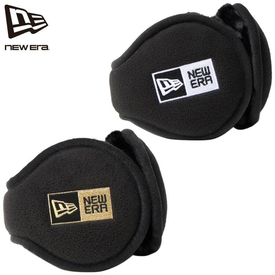 ニューエラ NEW ERA イヤーマフ フリース 耳当て 防寒 ブラック ホワイト ゴールド メンズ レディース ..