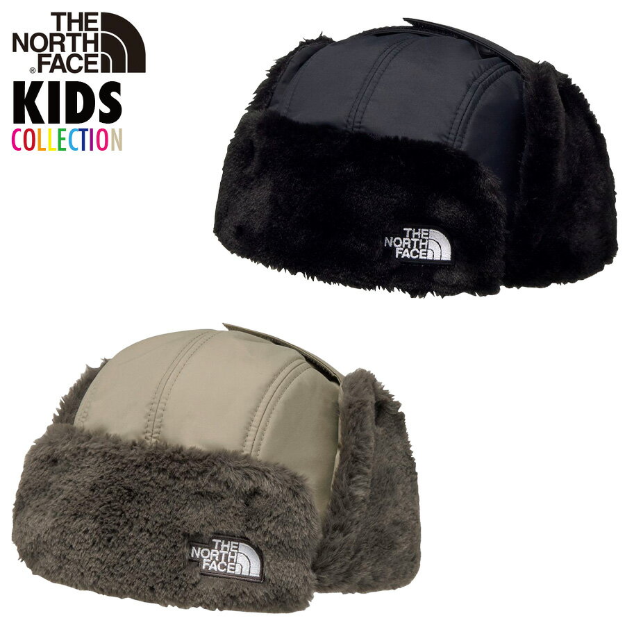 ザ・ノース・フェイス キッズ ボンバーキャップ 帽子 THE NORTH FACE キャップ ブラック マッシュルーム 防寒 子供 スキー スノーボード ウィンターキャンプ 耳当て 暖かい はっ水 男女兼用 通学 小学生 Kids’ Bomber Cap ギフト プレゼント NNJ42504