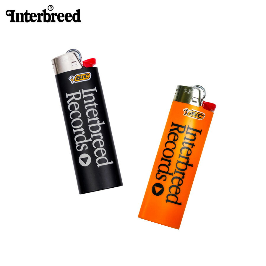 INTERBREED インターブリード ライター IB Records Logo Lighter ロゴライター BIC製 J26 ストリート ブランド グッズ ...