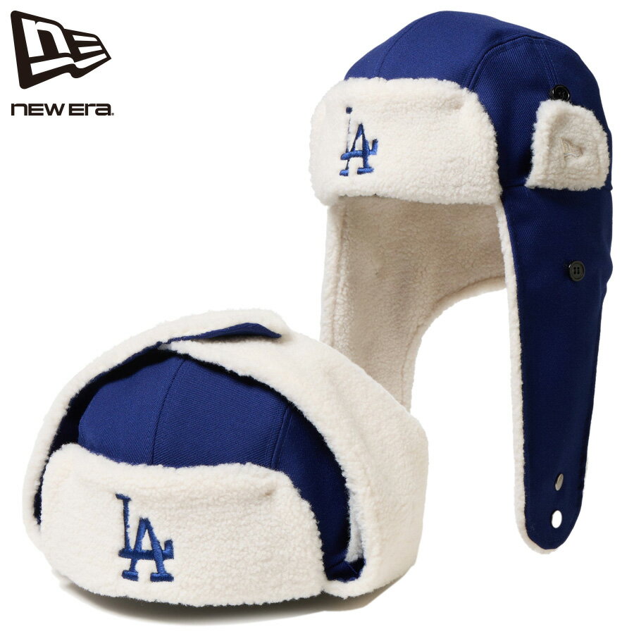 ニューエラ ドジャース トラッパー キャップ NEW ERA パイロットキャップ 防寒 ボア フリース 冬用 ストリート ファッション ブランド帽子 ユニセックス お得なクーポン配布中
