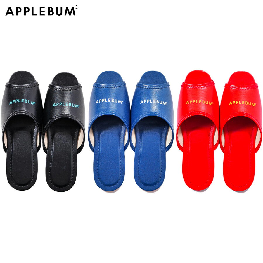 APPLEBUM アップルバム スリッパ LOGO SLIPPERS ロゴ ルームスリッパ 室内用 PVC 昭和レトロ ルームシ..