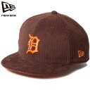 ニューエラ 59FIFTY デトロイトタイガース キャップ NEW ERA コーデュロイ ベースボールキャップ おしゃれ カジュアル ストリート ファッション ユニセックス お得なクーポン配布中