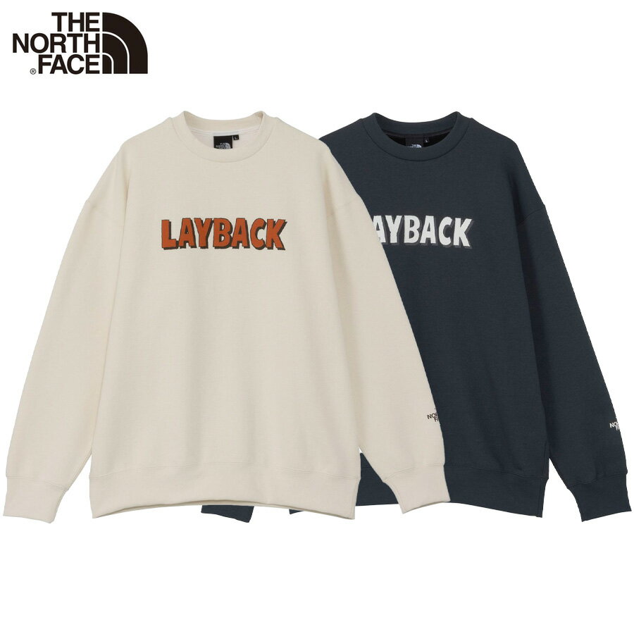 楽天CASSETTE　PUNCHザ・ノース・フェイス トレーナー スウェット THE NORTH FACE レイバッククルー メンズ レディース クルースウェット セットアップ 吸汗速乾 抗菌防臭 裏毛 アスファルトグレー ヴィンテージホワイト 大きい サイズ ギフト プレゼント NT62511