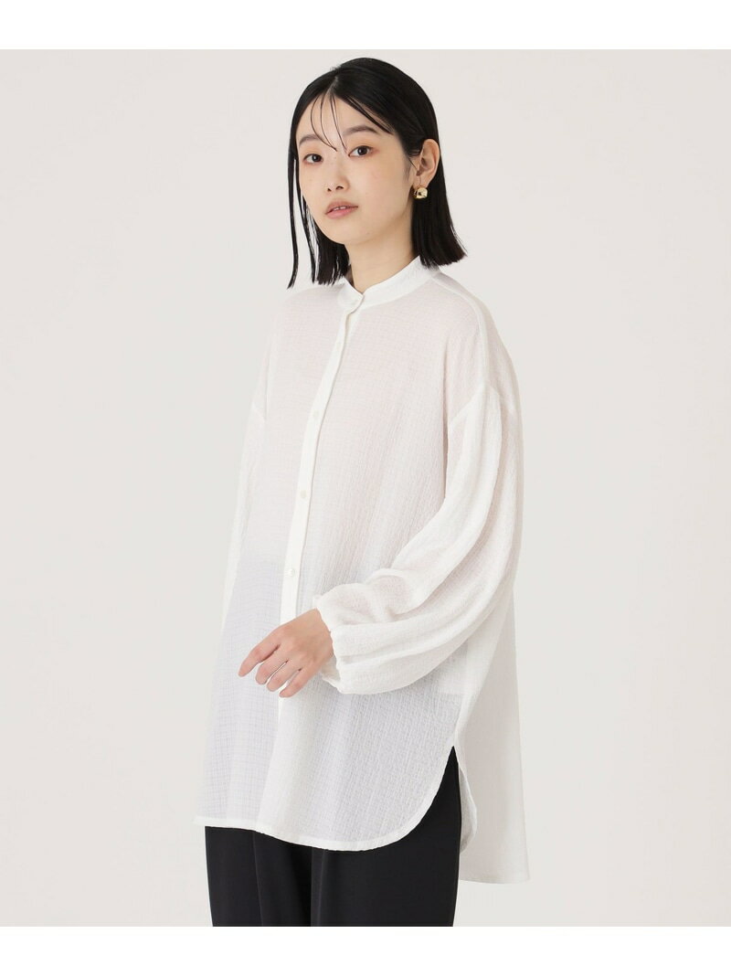 【SALE／30%OFF】【1枚着でも羽織りでも】ボリュームスリーブオーバーブラウス CAST: キャスト コロン トップス シャツ・ブラウス ブラック ホワイト ブルー【RBA_E】【送料無料】[Rakuten Fashion]