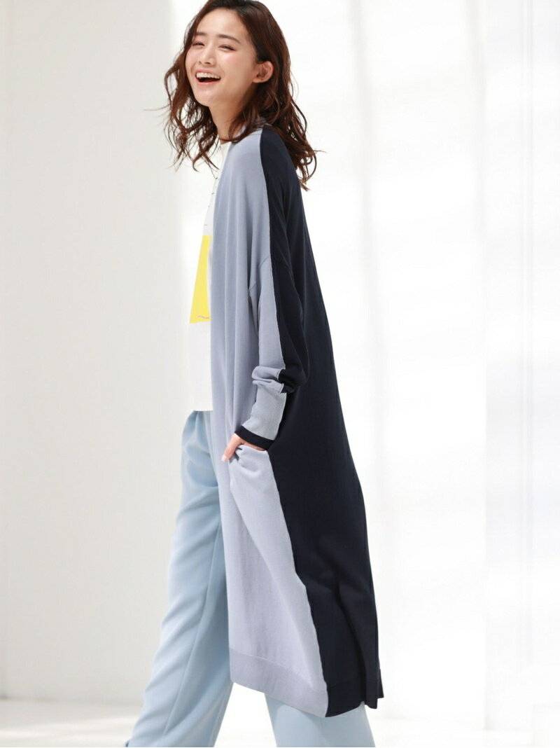 【SALE／25%OFF】【TVドラマ着用】ロングカーディガン CAST: キャスト コロン トップス ニット ブルー グレー ピンク ベージュ【RBA_E】【送料無料】[Rakuten Fashion]のサムネイル