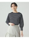 【SALE/30%OFF】【着回し抜群】ボーダーニット CAST: キャスト コロン トップス その他のトップス ホワイト ネイビー【RBA_E】【送料無料】[...