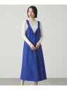 【SALE/33%OFF】雨の日ジャンスカワンピース CAST: キャスト コロン ワンピース・ドレス ワンピース ブルー ネイビー カーキグリーン【RBA_E...