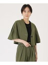 【SALE/42%OFF】【イチオシ/セットアップ】リネンショートジャケット CAST: キャスト コロン ジャケット・アウター その他のジャケット・アウター ...