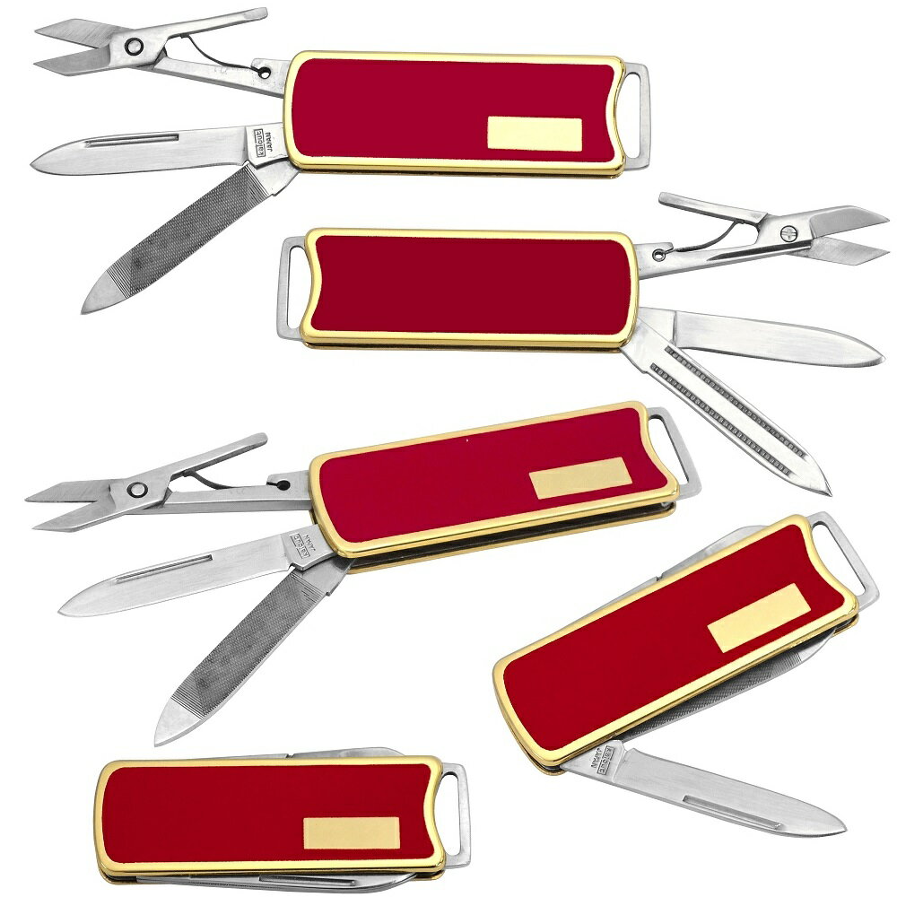 アザーズ OTHERS　GT-5/RD ジェントルマンナイフ　ハサミ付　レッドウルシ