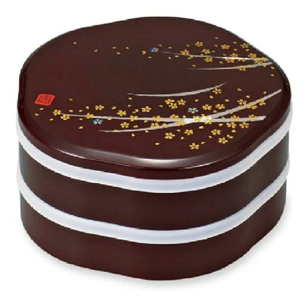 サイズ：約225×230×120（高さ）mm 容量：約2,800ml 材質：ABS樹脂 生産国：日本 付属：中子（赤）×5個，中フタ×2枚 山中漆器の歴史 近代漆器で世界に飛躍、日本最大の漆器産地に。 昭和30年代には、いち早く合成素地による新感覚の製品づくりに積極的に取り組みました。 扱いやすくメンテナンスが容易、自由自在な色と形、安価でスピーディー、大量生産が可能など、実用的な近代漆器の特徴をいかしてさまざまな商品を開発しました。 生活漆器から飲食サービス用のテーブルウェアまで、またギフトやインテリア市場など、国内はもとより世界に向けて出荷し、山中ブランドを確立、昭和60年代には日本最大の漆器産地に大きく成長することができました。　
