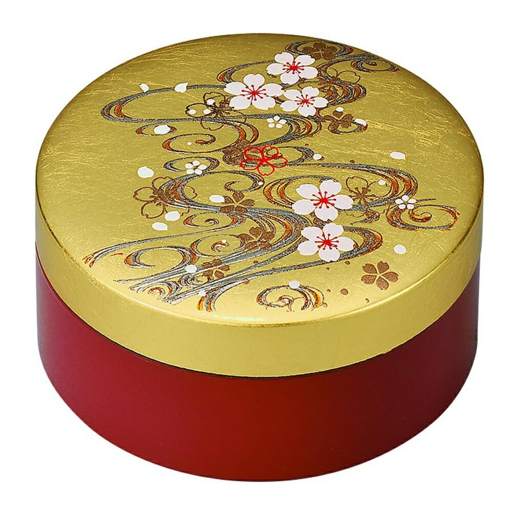 山中漆器 山中塗 3.0アクセサリーケース 桜川