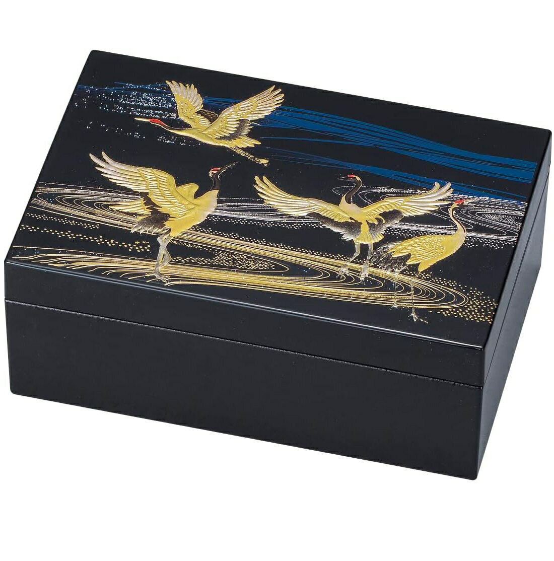 樂天商城 - 山中漆器 山中塗 漆芸プチアクセサリーBOX 雅鶴
