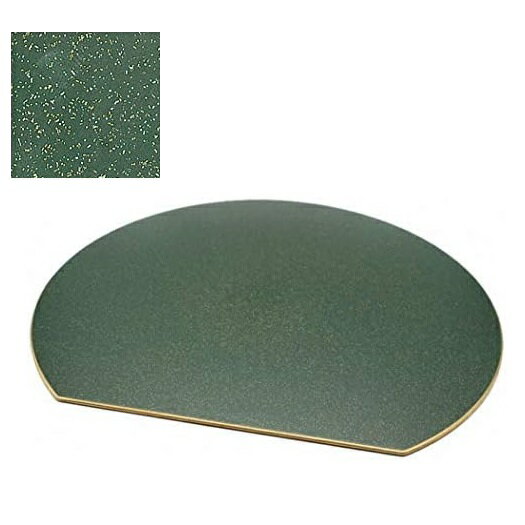 山中漆器 山中塗 ラックヌーボー（LAQUE NOUVEAU）半月プレースマット L クリスマスグリーン