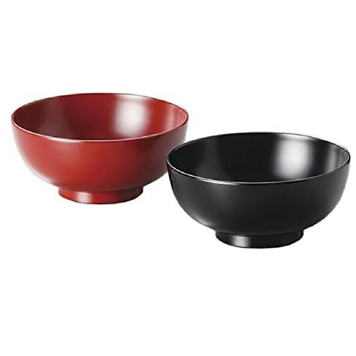 Rakuten - 越前漆器 越前塗り 洗浄機対応夫婦汁椀（小） 黒・朱