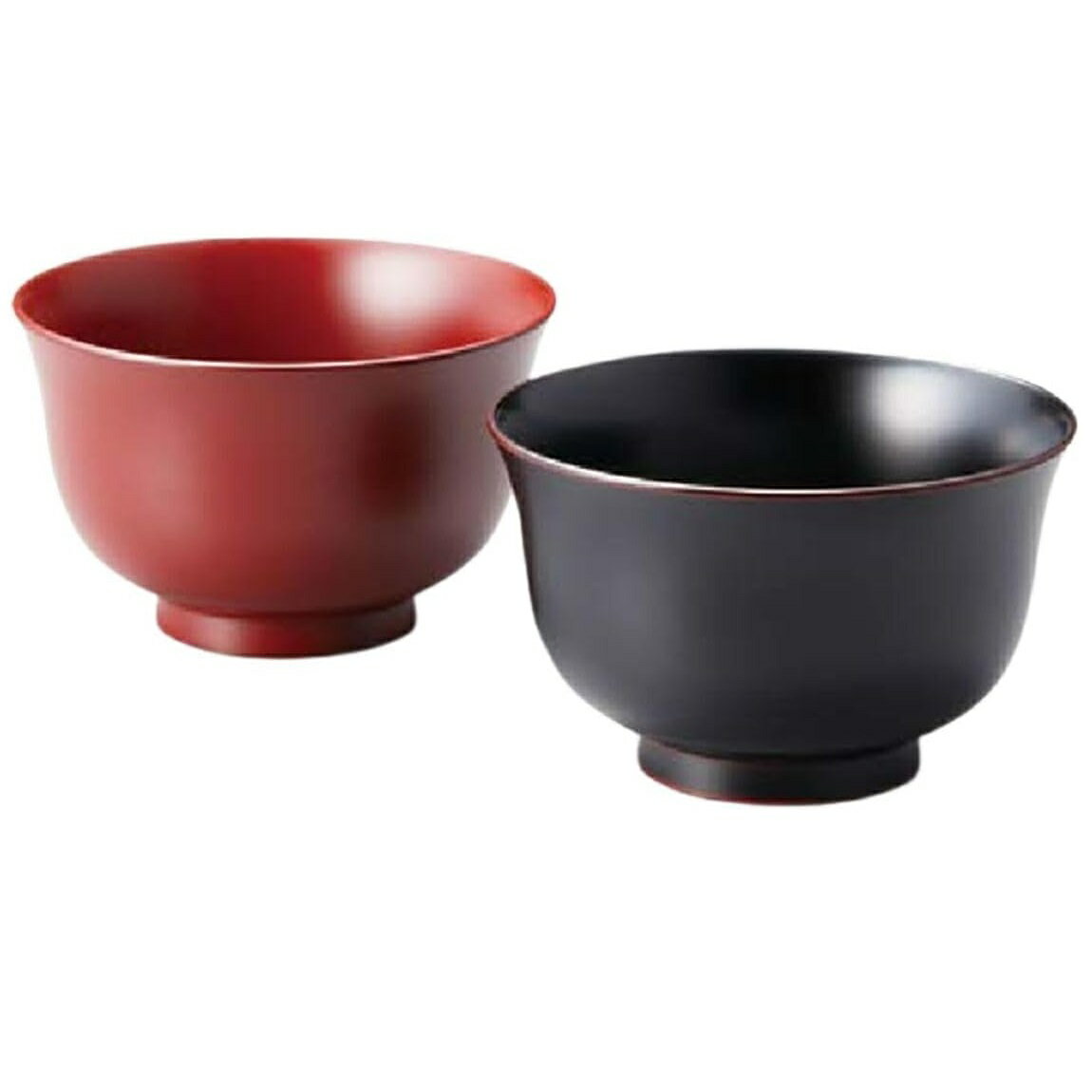 Rakuten - 越前漆器 越前塗り Lily 食洗機対応ペア椀 溜・古代朱