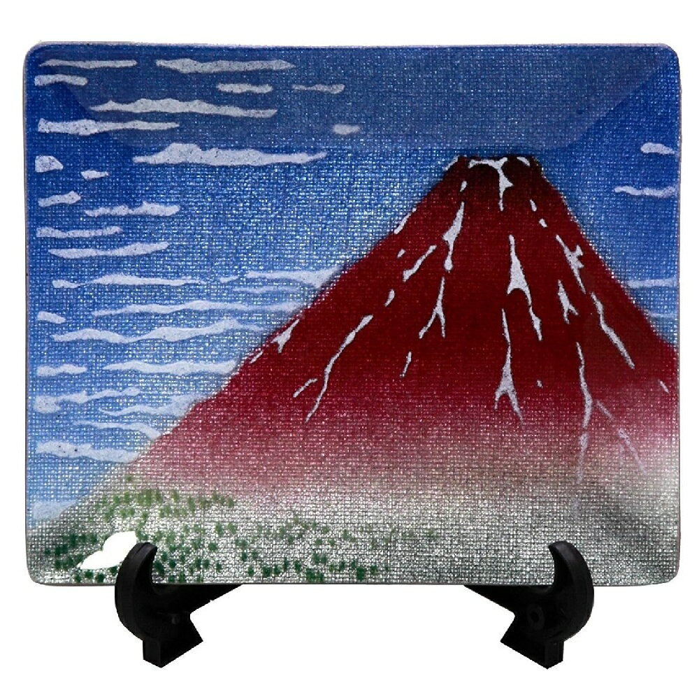 Rakuten - 七宝焼き 日本の伝統美 飾皿 43 富嶽 (縦100mm×横120mm)