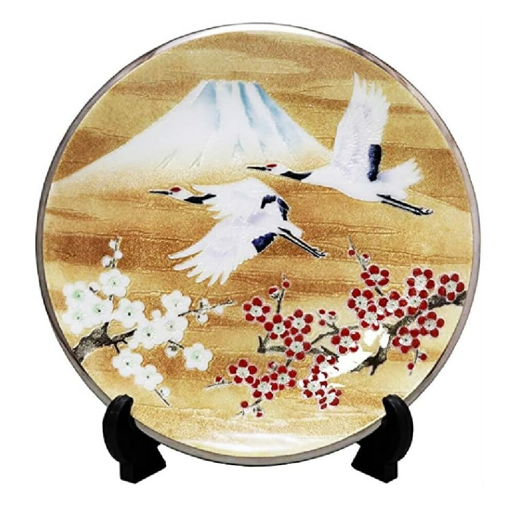 Rakuten - 七宝焼き 祝い鶴 飾皿 丸形 9 (直径270mm)