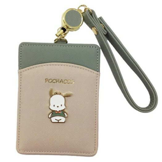 サンリオ SANRIO エポメタル　ツートンカラー・リール付きパスケース シナモロール/ポチャッコ/マイメロディー/クロミ＜人気・おすすめ・ギフト・プレゼント・お祝い・記念日・旅行・かわいい・おしゃれ・＞のサムネイル