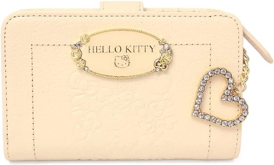 サンリオSANRIO 短財布 ハローキティ Hello kitty かぶせ折り財布 折財布 本革 HKL3-1 レディース