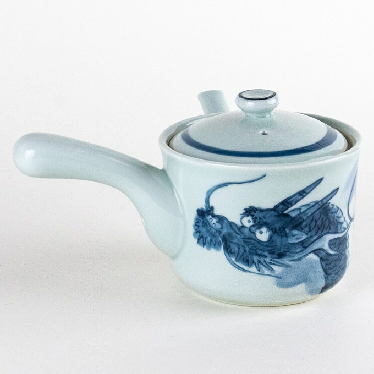 波佐見焼 松龍 U急須（220ml）ステンレス製の網茶漉し付