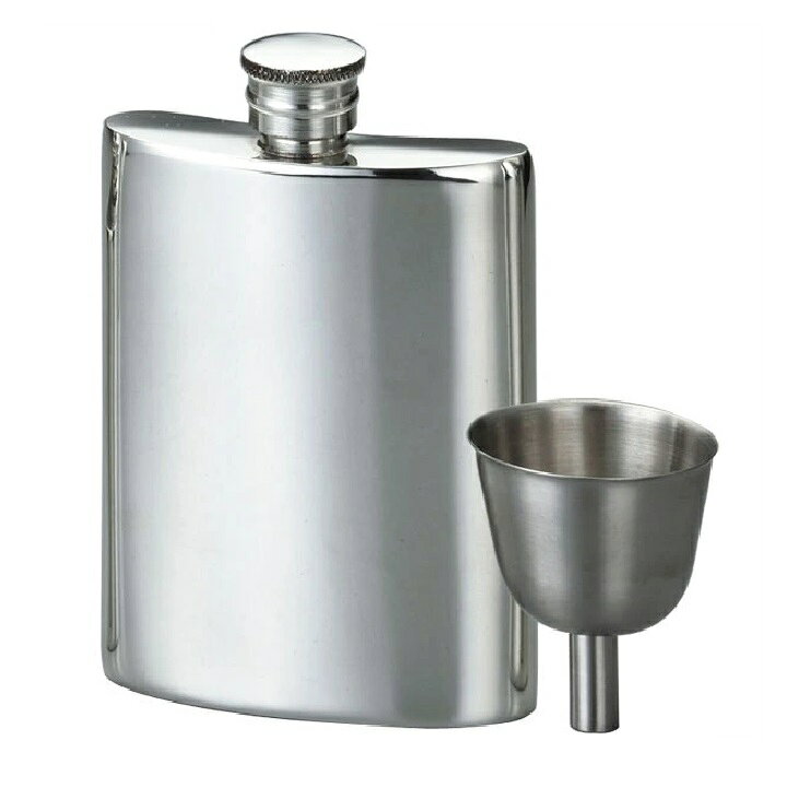 其它 - ピンダーブロスピューターウィスキーボトル ジョウゴ付 プレーンSP006 4.0oz（約120cc）