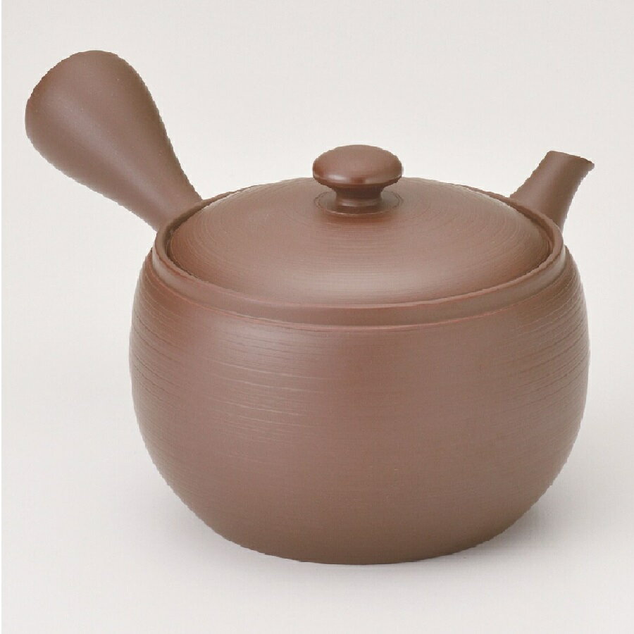 常滑焼 急須【帯網/大きい急須】茶泥ワン特筋入り急須 竹春作