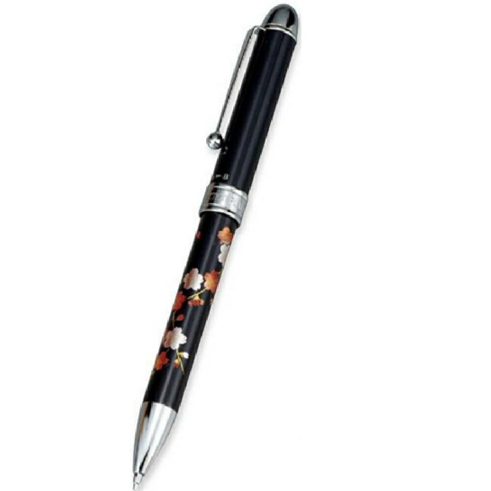乐天商城 - 山中漆器 山中塗 プラチナ漆芸多機能ペン (桜) 黒