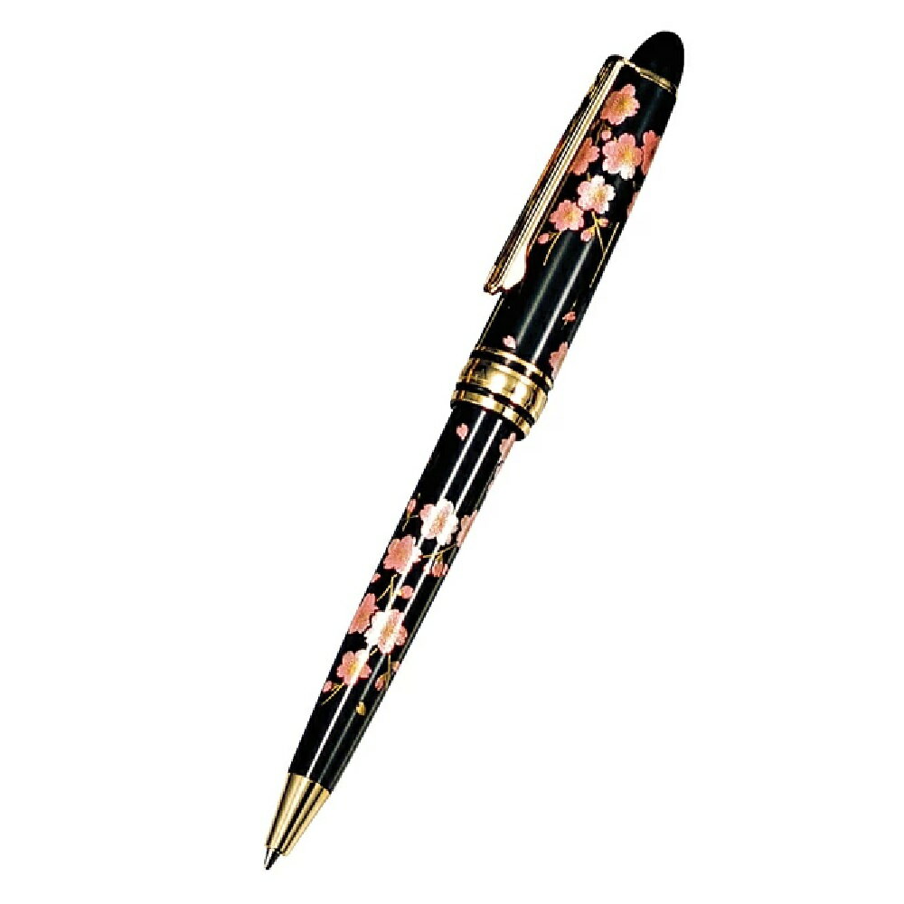 山中漆器 山中塗 漆芸 ボールペン (黒)(桜)